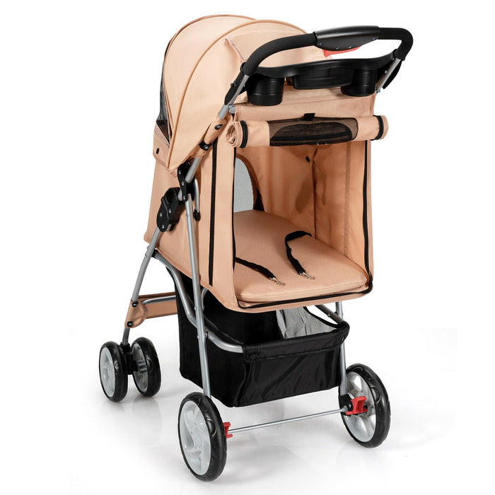 Furr Baby Gifts Foldable Pet Stroller 4-Wheel Travel Carrier