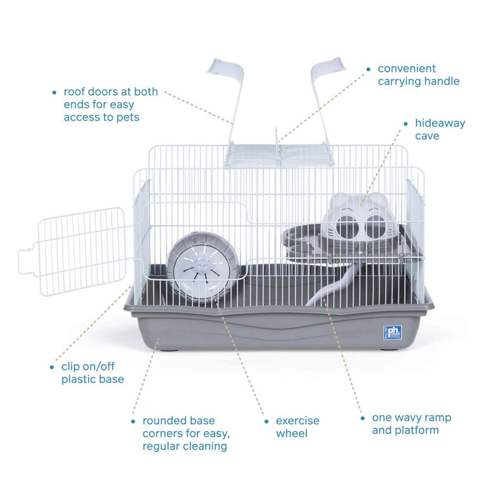 Prevue Pet Products Hamster Haven, Gray