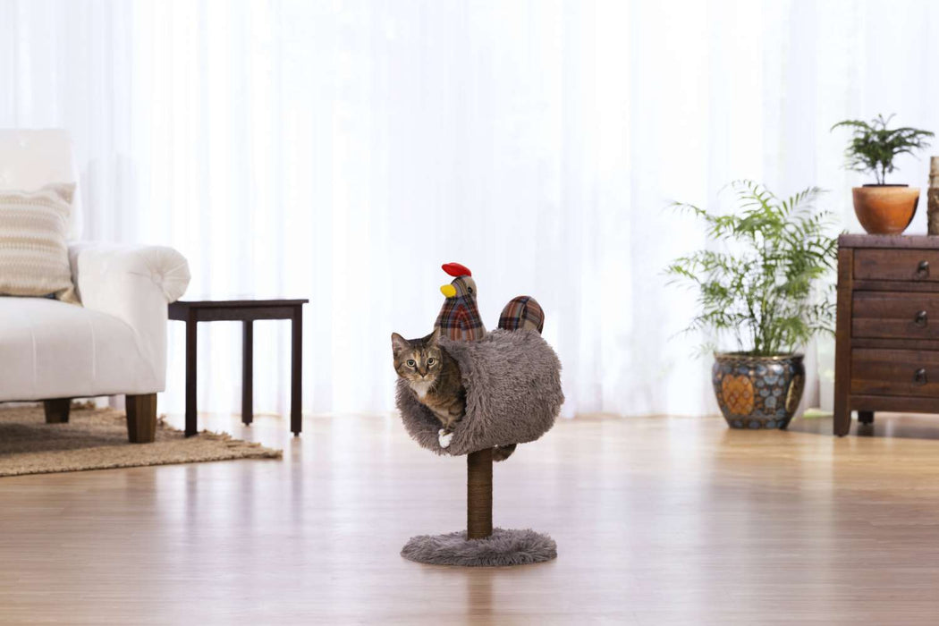 Prevue Pet Products Kitty Power Paws Cozy Chicken Cat Scratcher