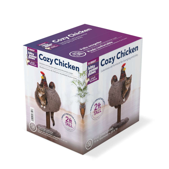 Prevue Pet Products Kitty Power Paws Cozy Chicken Cat Scratcher