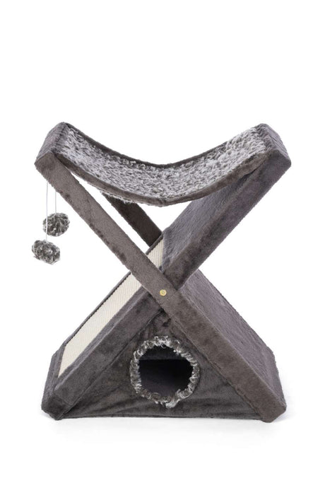 Prevue Pet Products X-tra Fun Kitty Center, Grey