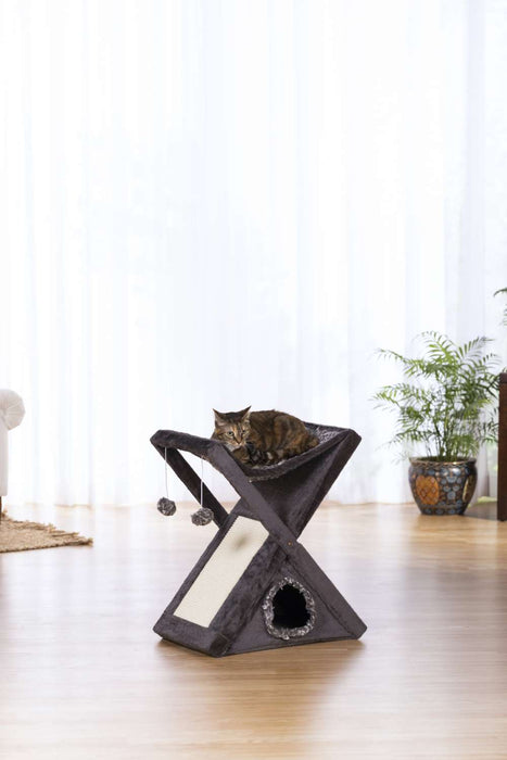 Prevue Pet Products X-tra Fun Kitty Center, Grey