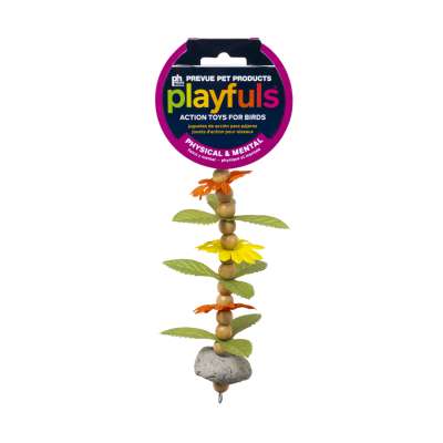 Prevue Pet Products Playfuls Volcano Flower Bird Toy