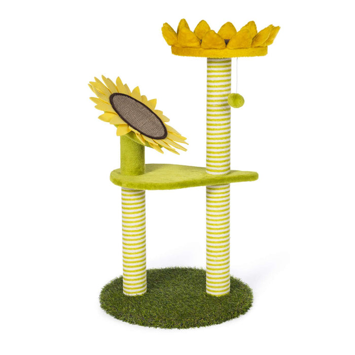 Prevue Pet Products Kitty Power Paws Sunflower Playground for Cats