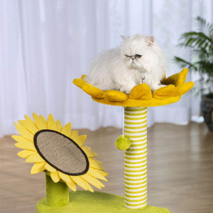 Prevue Pet Products Kitty Power Paws Sunflower Playground for Cats
