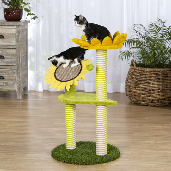 Prevue Pet Products Kitty Power Paws Sunflower Playground for Cats