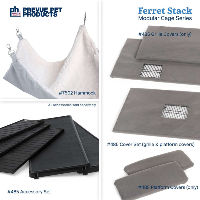 Prevue Pet Products Ferret Stack Add-On Unit, Black