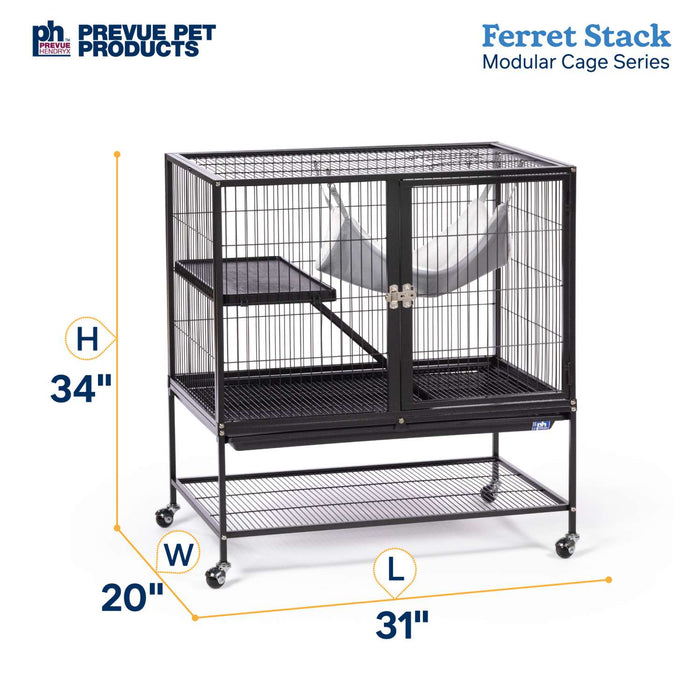 Prevue Pet Products Ferret Stack One Story, Black