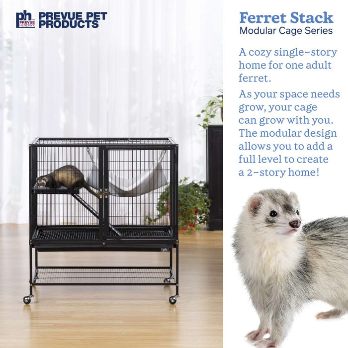 Prevue Pet Products Ferret Stack One Story, Black