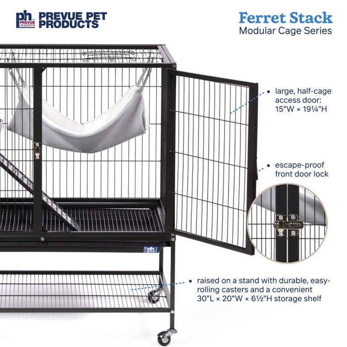 Prevue Pet Products Ferret Stack One Story, Black