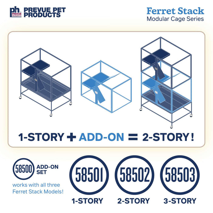 Prevue Pet Products Ferret Stack One Story, Black
