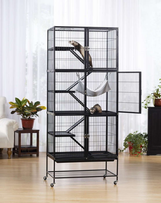 Prevue Pet Products Ferret Stack Three Story, Black