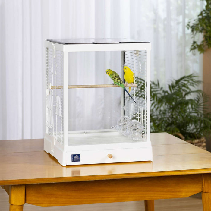 Prevue Pet Products Crystal Palace Bird Cage, White