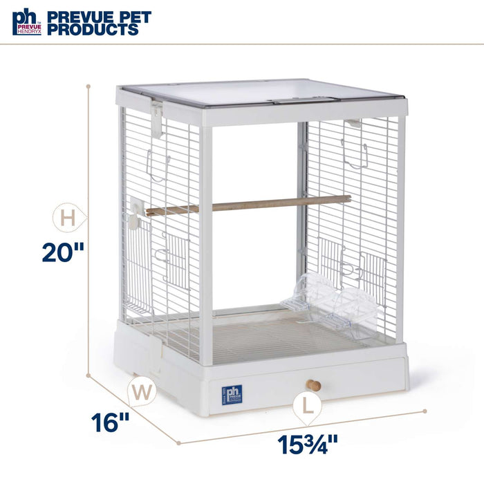 Prevue Pet Products Crystal Palace Bird Cage, White