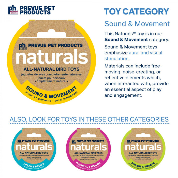 Prevue Pet Products Block Rock - Naturals Sound and Movement Bird Toy