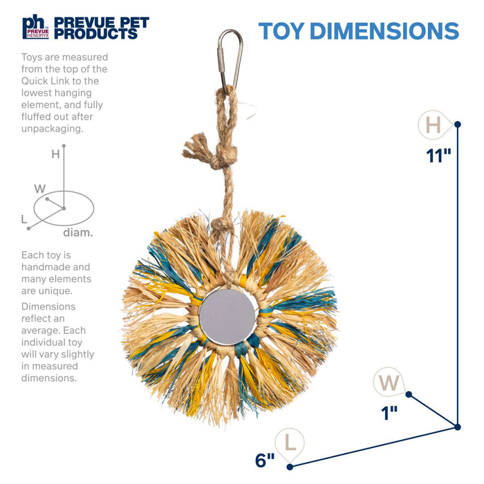 Prevue Pet Products Sunburst - Playfuls Preen and Pacify Bird Toy, Multi-Colored