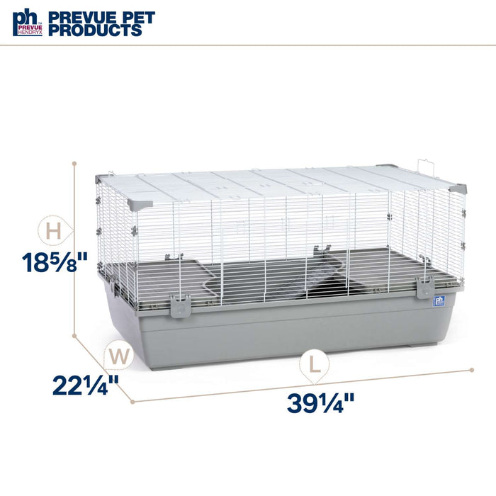 Prevue Pet Products Ranch Universal Small Animal Home, Grey & White