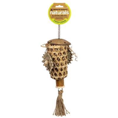 Prevue Pet Products Naturals Pluckers Cup Bird Toy