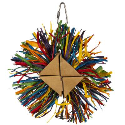 Prevue Pet Products Playfuls Raffia Rainbow Bird Toy