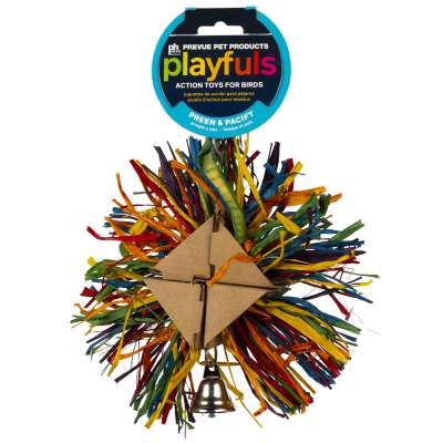 Prevue Pet Products Playfuls Raffia Rainbow Bird Toy