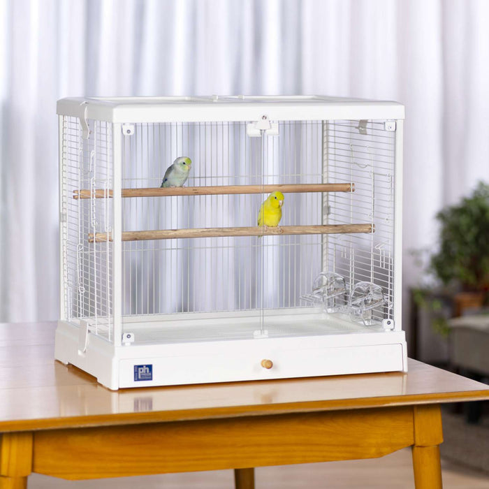 Prevue Pet Products Crystal Palace Luxe, White