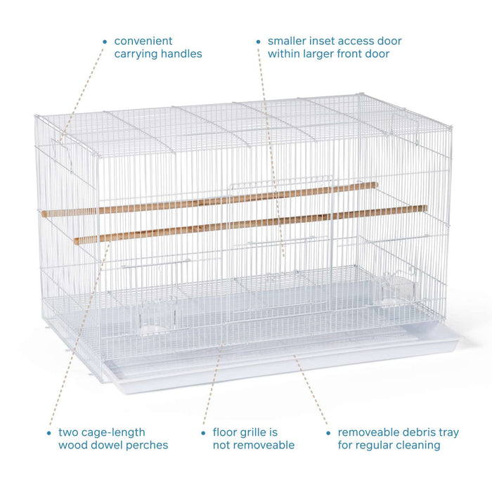 Prevue Pet Products Flight Bird Cage for Extra Small Birds, White