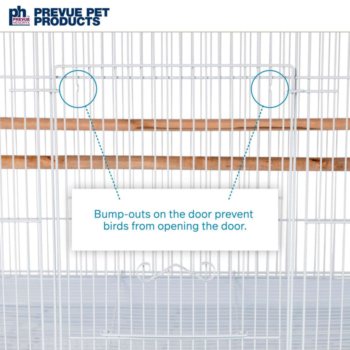 Prevue Pet Products Flight Bird Cage for Extra Small Birds, White