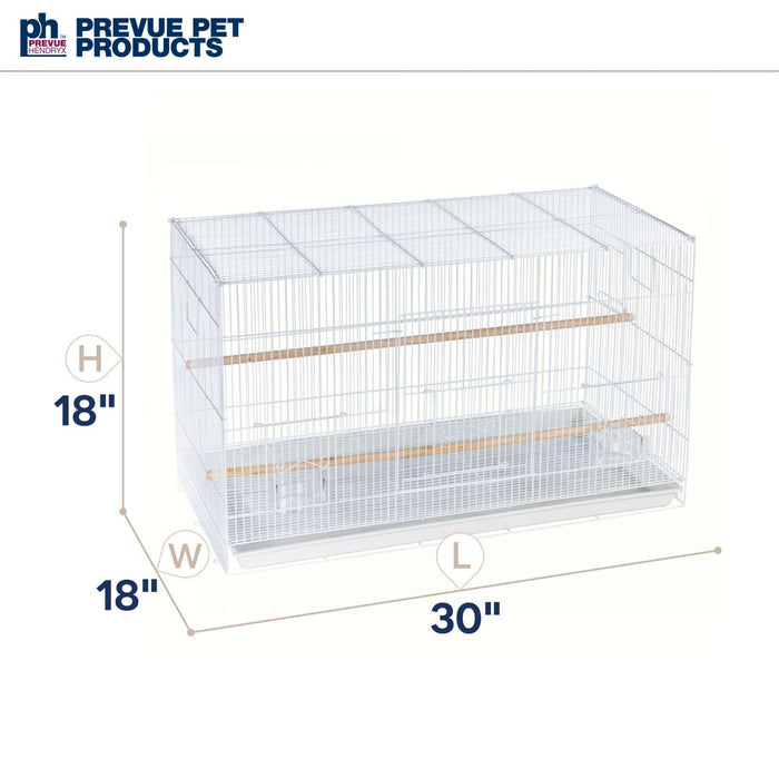 Prevue Pet Products Flight Bird Cage for Extra Small Birds, White