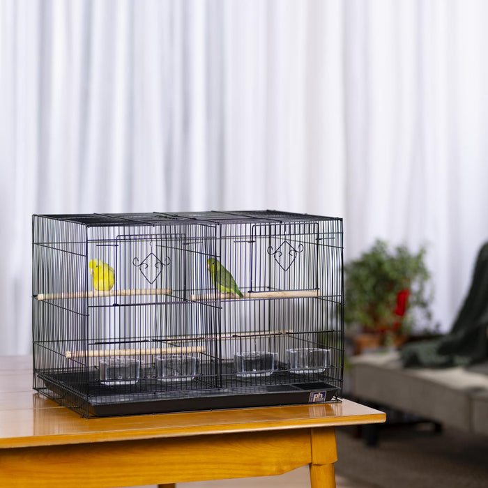 Prevue Pet Products Divided Flight Breeding Bird Cage