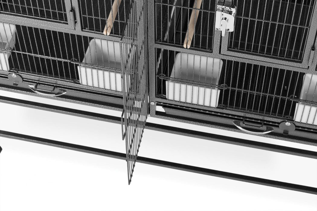 Prevue Pet Products Hampton Deluxe Divided Breeder Bird Cage with Stand