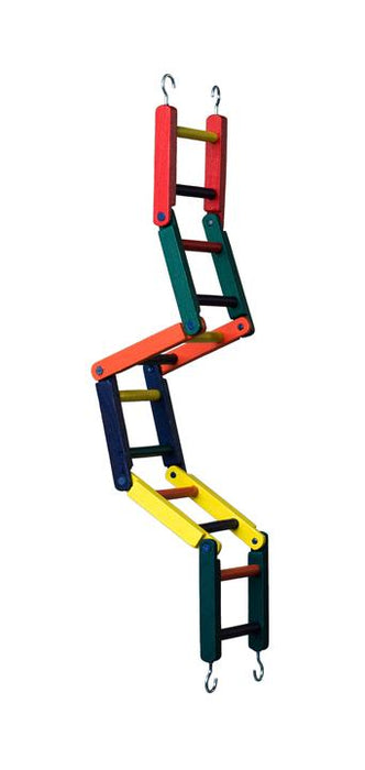 Prevue Pet Products 24" Multi-Color Jointed Wood Ladder for Birds