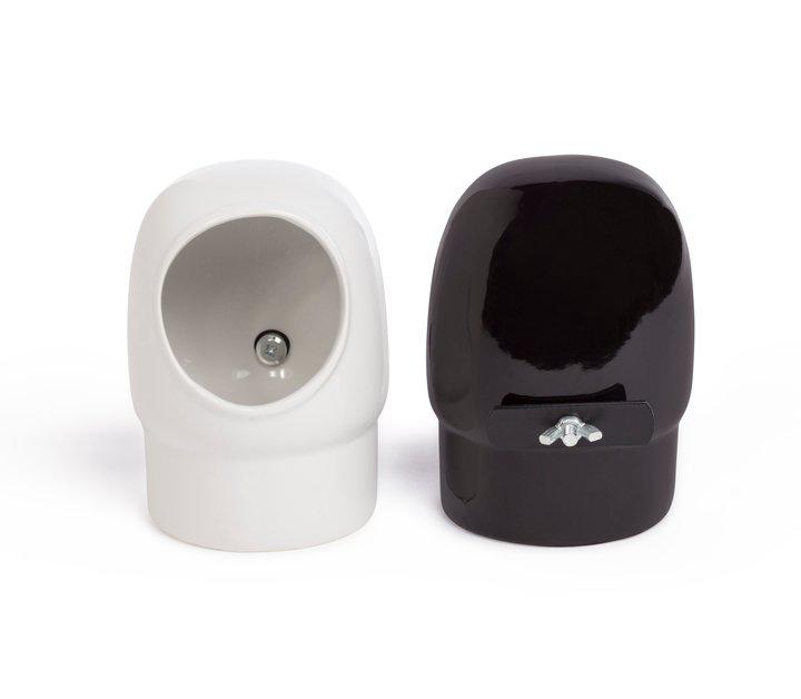 Prevue Pet Products Hooded Ceramic Crock, 10 oz (Black or White)