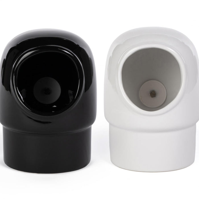 Prevue Pet Products Hooded Ceramic Crock with Screw-On Mount, 24 oz (Black or White)
