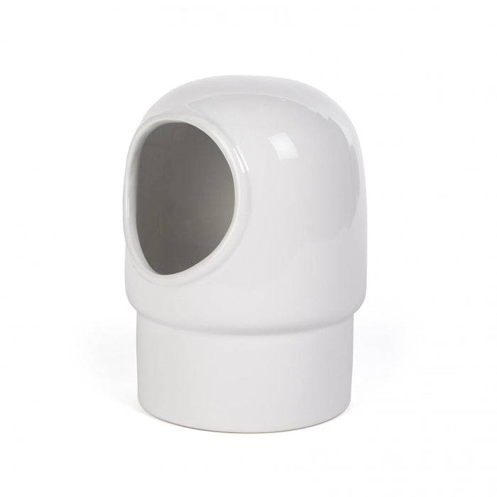 Prevue Pet Products Hooded Ceramic Crock with Screw-On Mount, 24 oz (Black or White)