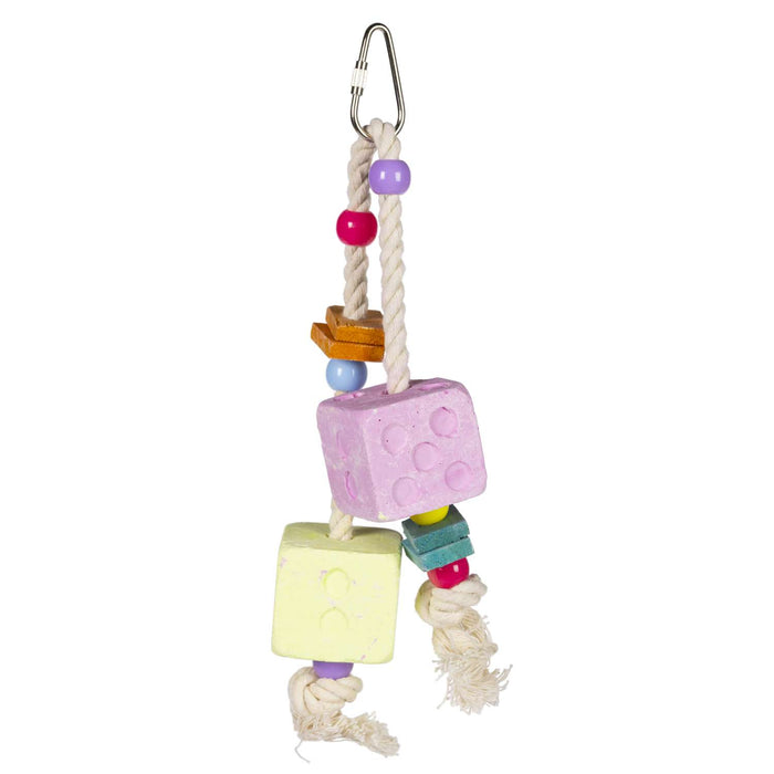 Prevue Pet Products Bird Mineral Blocks Dice Shape with Toys