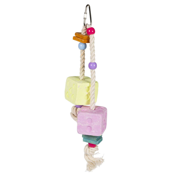 Prevue Pet Products Bird Mineral Blocks Dice Shape with Toys