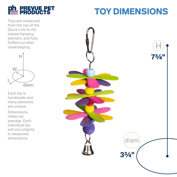 Prevue Pet Products Stick Staxs Flower Power Bird Toy