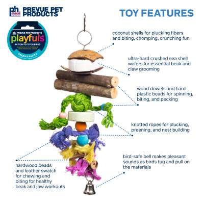 Prevue Pet Products Playfuls Mineral Bird Toy