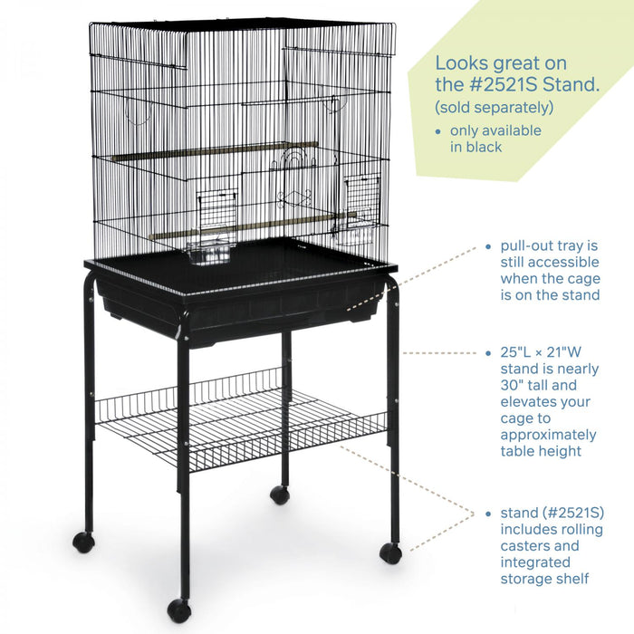 Prevue Pet Products Keet/Tiel Square Roof Bird Cage