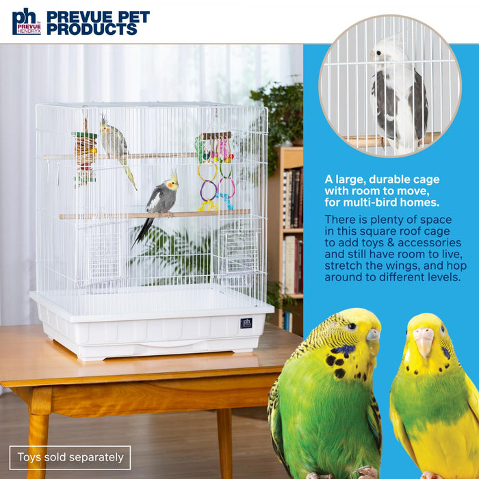 Prevue Pet Products Keet/Tiel Square Roof Bird Cage