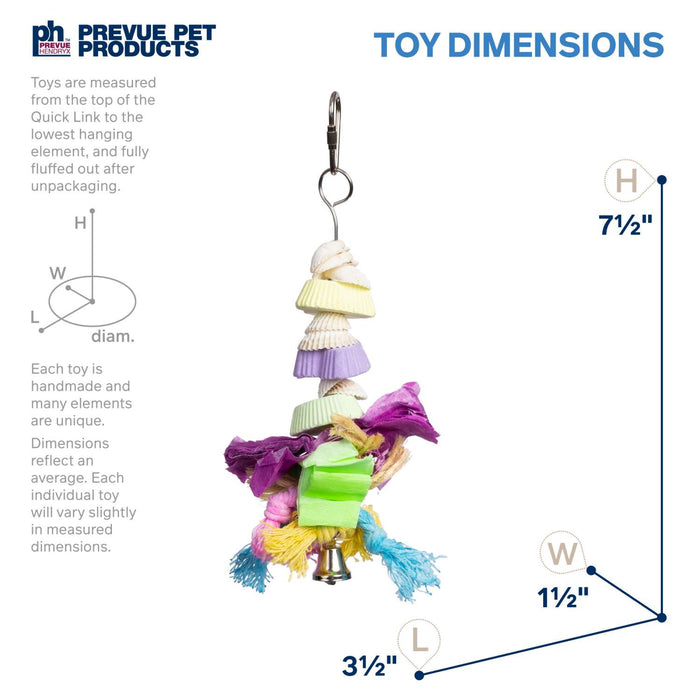 Prevue Pet Products Playfuls Cookies & Knots Bird Toy