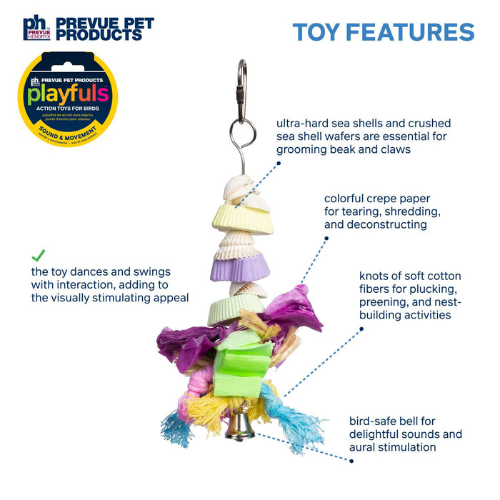 Prevue Pet Products Playfuls Cookies & Knots Bird Toy