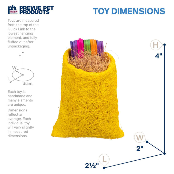 Prevue Pet Products Playfuls Physical & Mental Tear-riffic Pouch Small Grab Bag