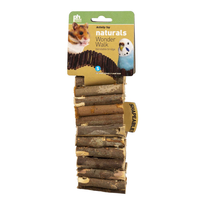 Prevue Pet Products Naturals Wonder Walk Bird and Small Animal Ladder, Brown