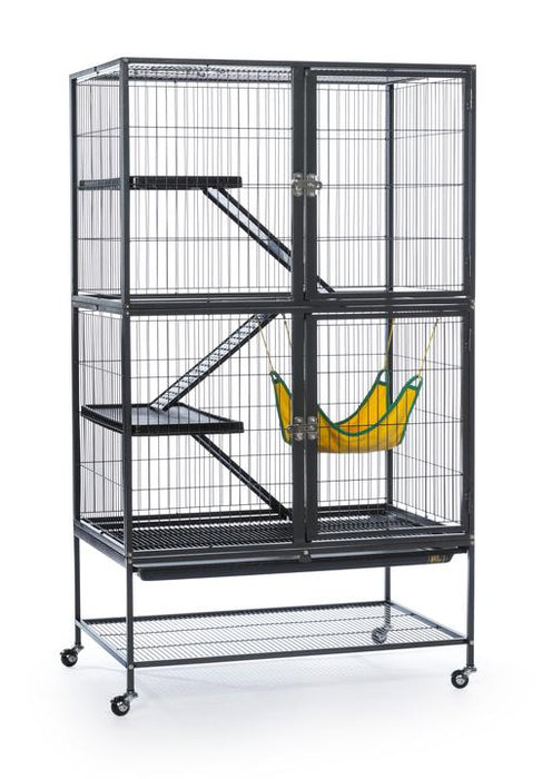 Prevue Pet Products Feisty Ferret Home with Stand, Black