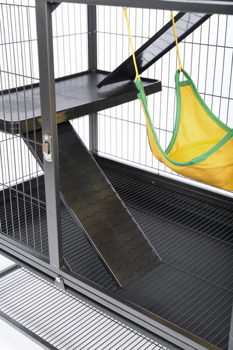 Prevue Pet Products Feisty Ferret Home with Stand, Black