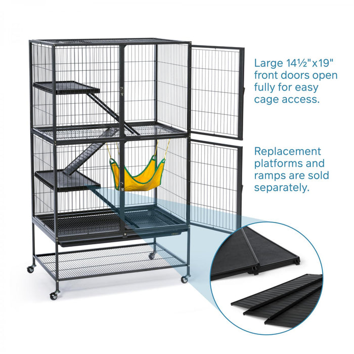 Prevue Pet Products Feisty Ferret Home with Stand, Black