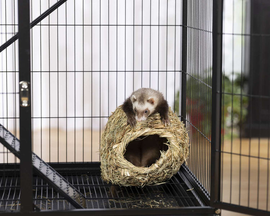 Prevue Pet Products Nature's Hideaway Grass Ball for Small Animals