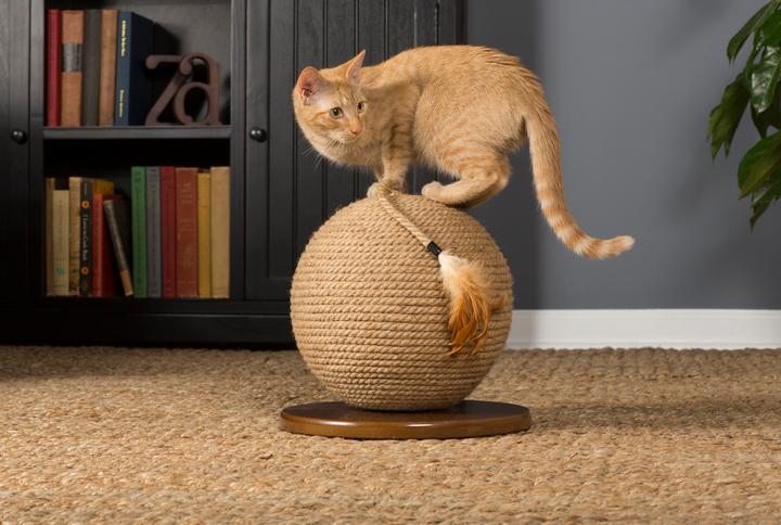 Prevue Pet Products Kitty Power Paws Sphere Scratching Post, 13" H