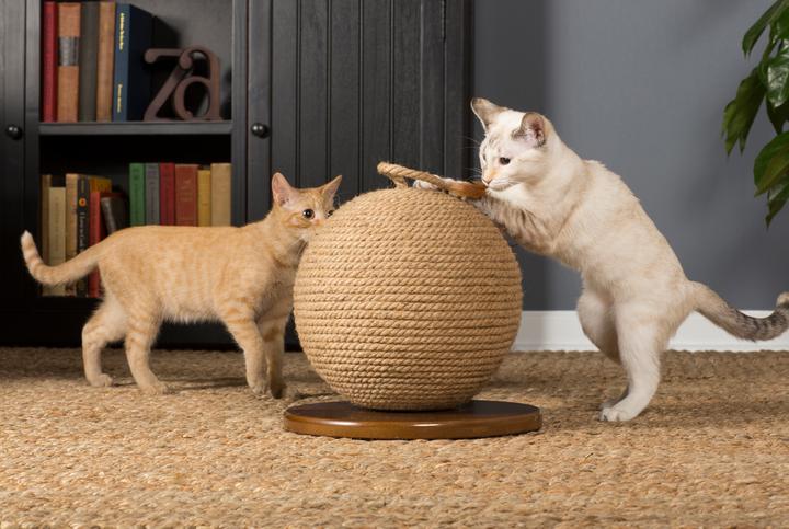 Prevue Pet Products Kitty Power Paws Sphere Scratching Post, 13" H